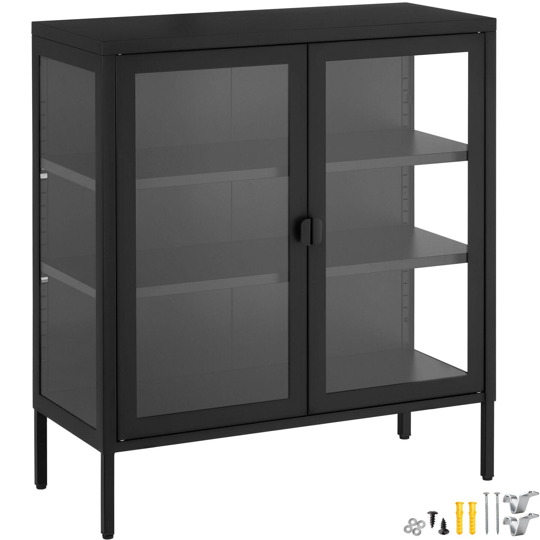 metallvitrin – glasvitrin i metall med glasdörrar Baker