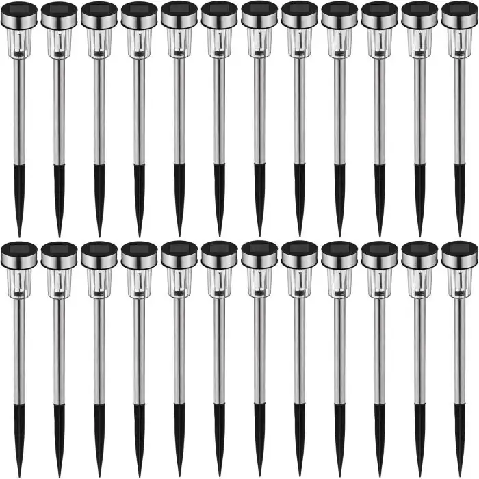 24-delars set LED-solarlampor