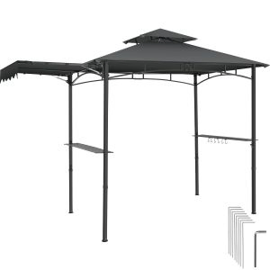 Grillpaviljong Maracaibo med markis, v&auml;derbest&auml;ndig, vindskydd