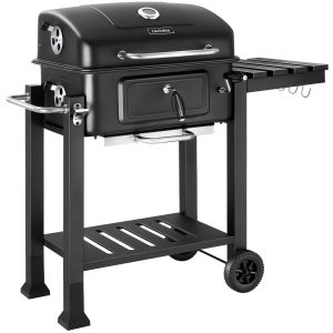Tr&auml;kolgrill Florian med 2 hjul, justerbar kolbricka