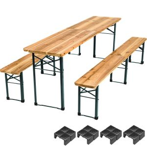 Bord- och b&auml;nkset, 3-delad, hopf&auml;llbar