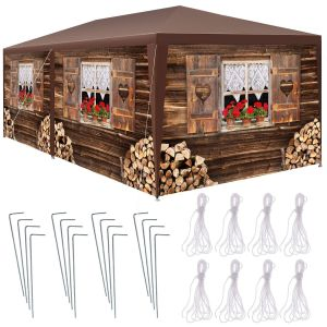 Paviljong almchalet med avtagbara sidodelar