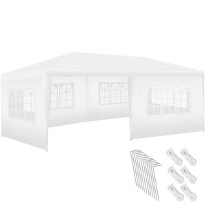 Paviljong Novara med 5 sidodelar 6x3m vattent&auml;t