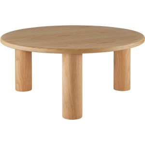 Soffbord Sisi, rund, ben i massivt tr&auml;