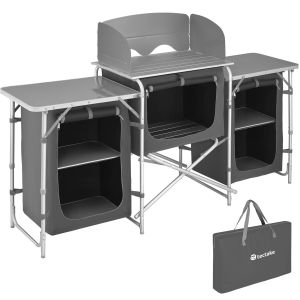 Campingk&ouml;k med aluminiumstativ 172x52x104 cm