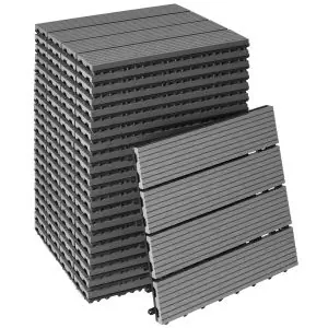 Golvplattor Tegulas, WPC med tr&auml;utseende