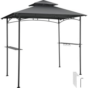 Grillpaviljong Maracaibo, v&auml;derbest&auml;ndig, vindskydd, 2 hyllor