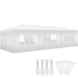 Paviljong Miramas 9x3m med 8 sidodelar vattent&auml;t